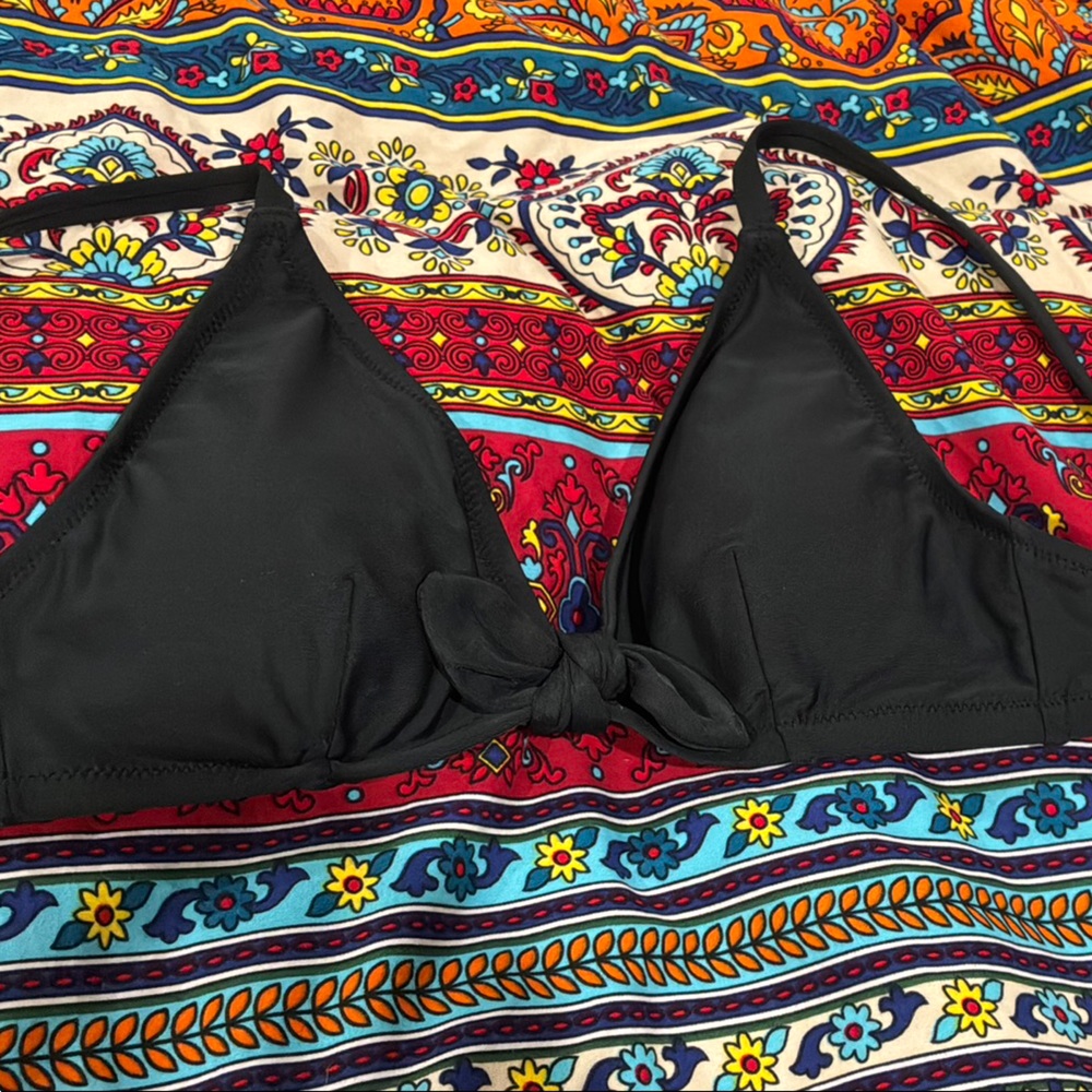 J. Crew Black Bikini Top